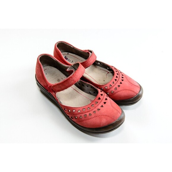 Bionica Matia Red Nubuck suede leather Mary Jane Shoes 9M - Picture 2 of 9